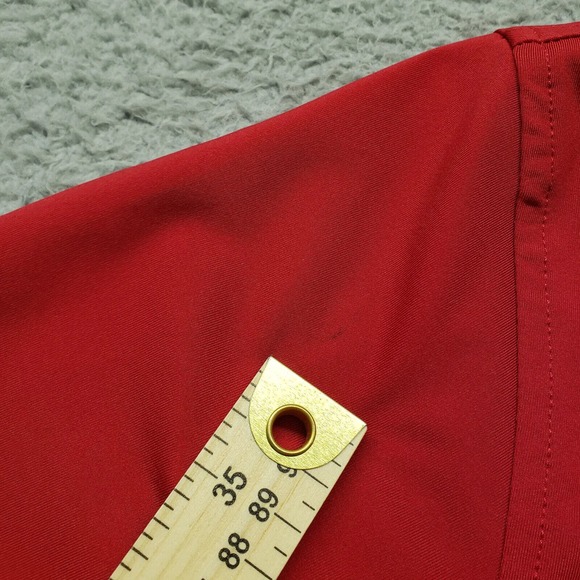 FootJoy FJ‎ Shirt Mens Medium Red Short Sleeve Golf Outdoors Sports Logo - Picture 11 of 15
